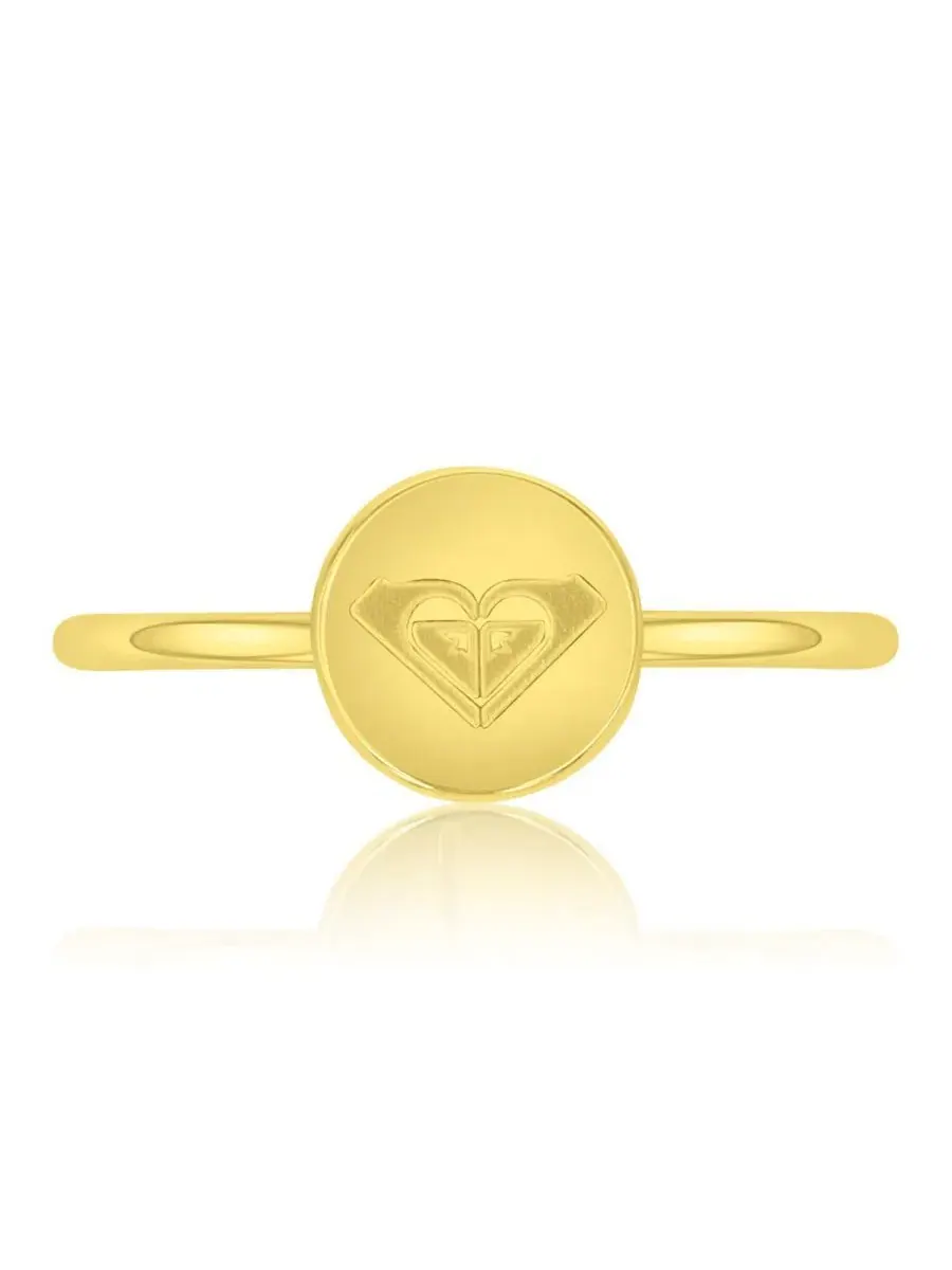 Кольцо с сердцем Yellow Triangular Heart Roxy