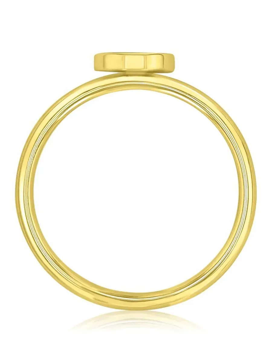 Кольцо с сердцем Yellow Triangular Heart Roxy — изображение 2 из 5, оттенок золото