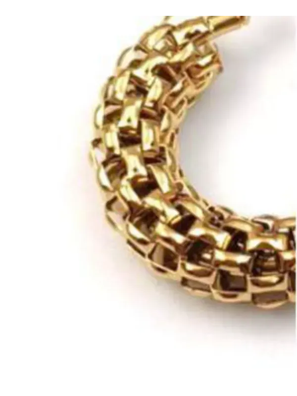 Серьги-Кольца из позолоченной нержавеющей стали Rebl Jewelry — изображение 2 из 2, оттенок золото