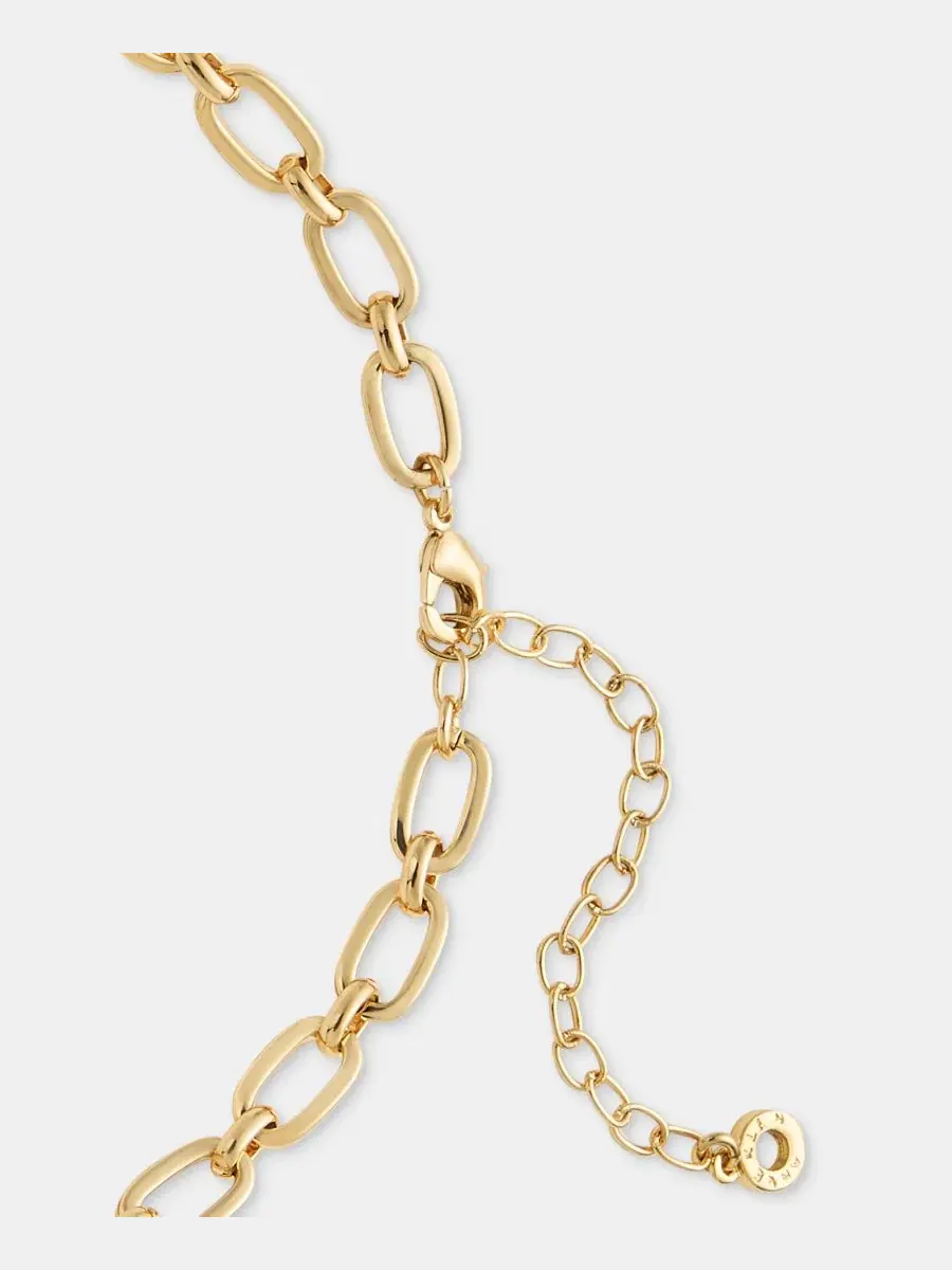 Ожерелье с бусинами из камня, 16 дюймов + удлинитель 3 дюйма, модель Stone Beaded Statement Anne — изображение 4 из 5