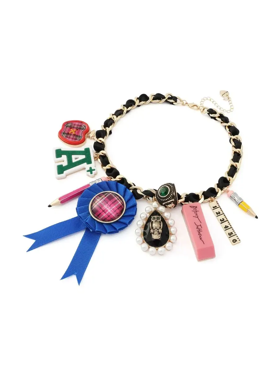 Кулон-подвеска с цепью Faux-Stone Best In Class Drama Statement Necklace Betsey Johnson — изображение 2 из 8