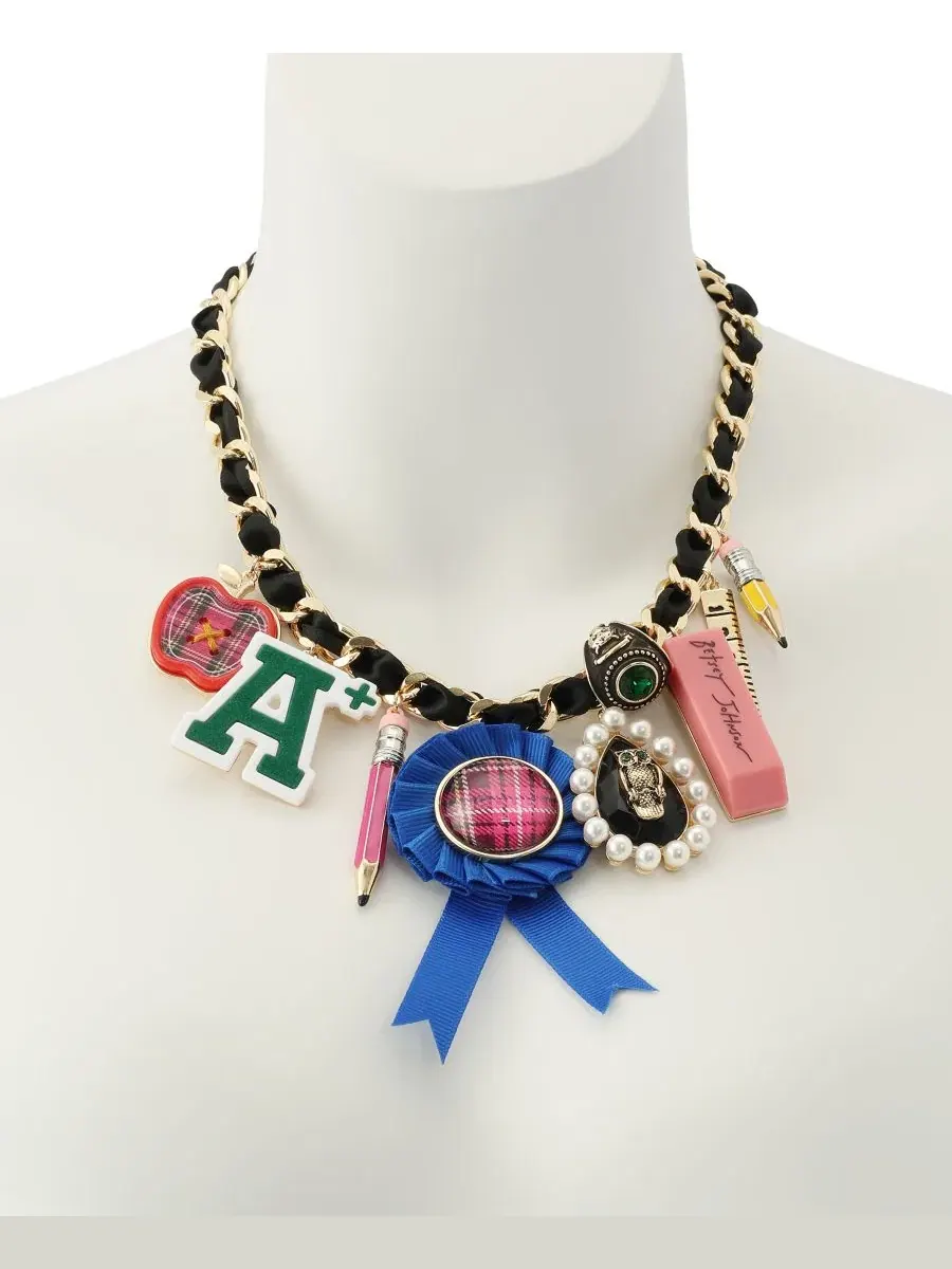 Кулон-подвеска с цепью Faux-Stone Best In Class Drama Statement Necklace Betsey Johnson — изображение 4 из 8