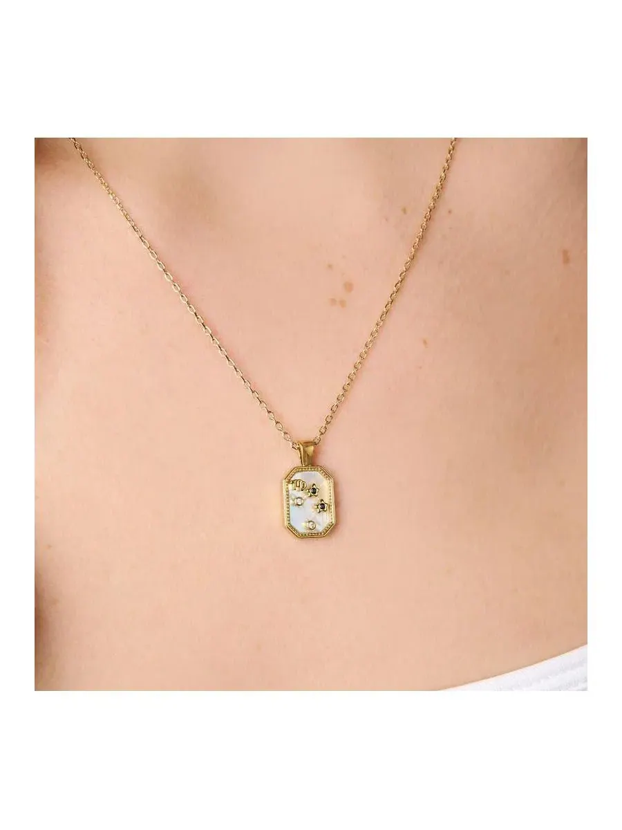 Кулон с зодиакальным созвездием и камнем рождения, модель Birthstone Zodiac Pendant Little Sky — изображение 5 из 5