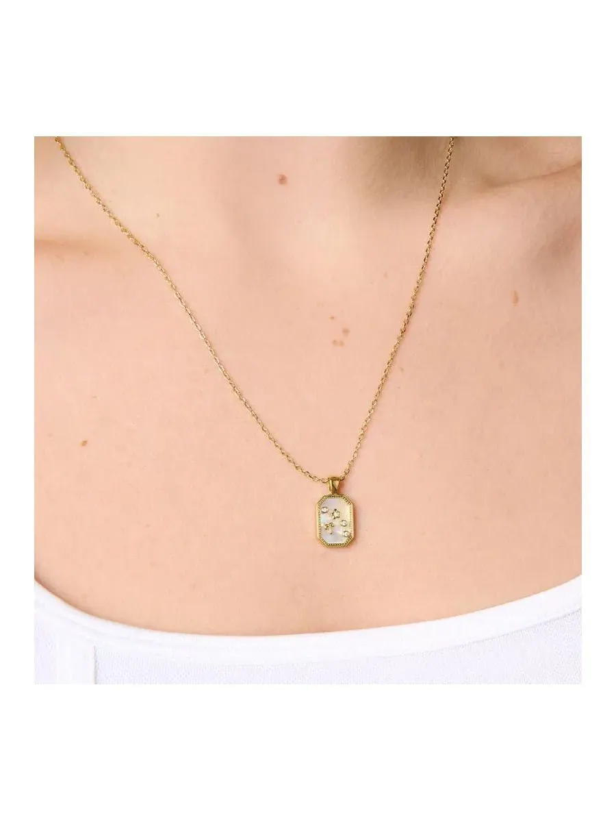 Кулон с зодиакальным созвездием и камнем рождения, модель Birthstone Zodiac Pendant Necklace Little — изображение 2 из 5