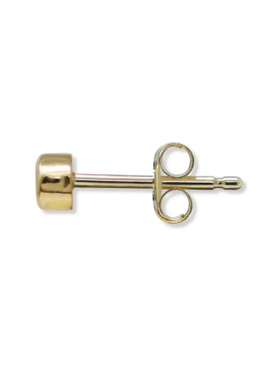 Серьга-пусета Cleo Round Single Stud Anzie — изображение 2 из 3, оттенок зеленый