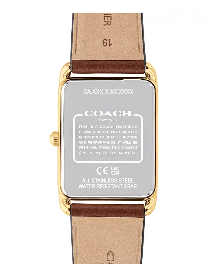 Мужские часы Elliot с кожаным ремешком, 32 x 36 мм Coach — изображение 2 из 7