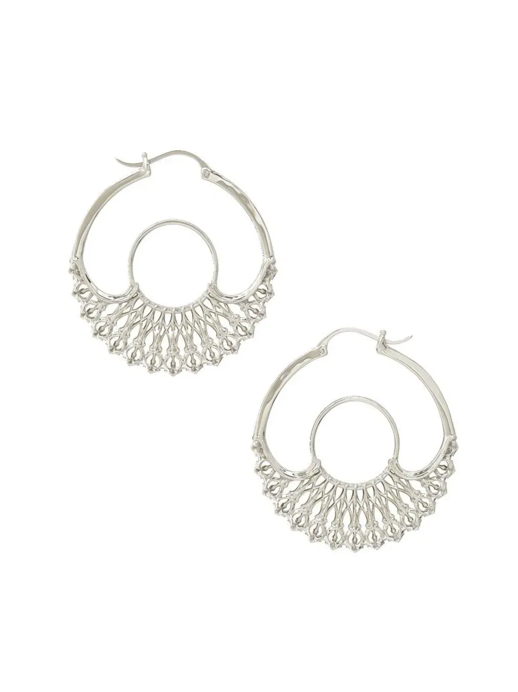 Серьги-кольца Iris Hoops Silver Small Astor & Orion — серебристый
