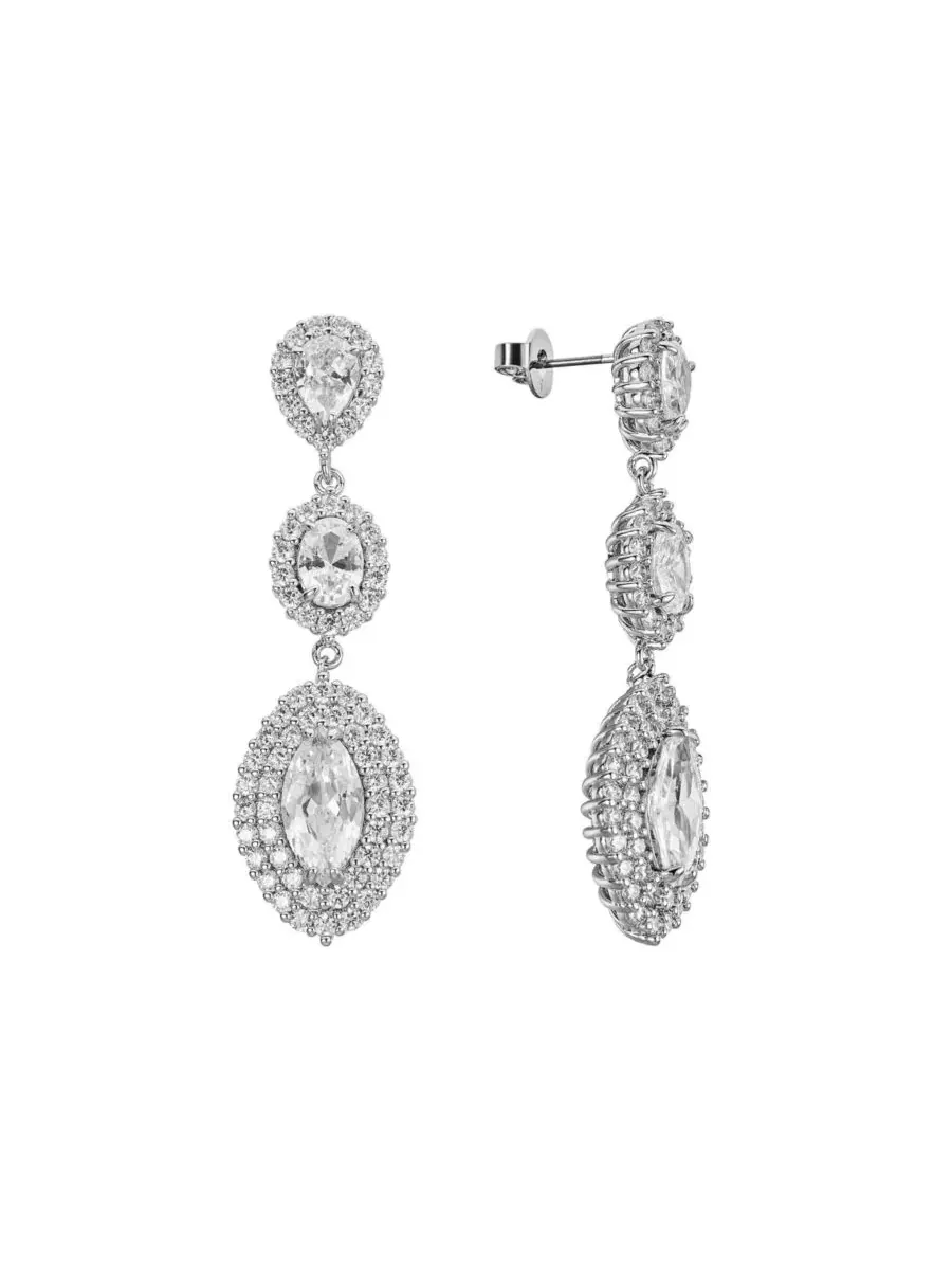 Серьги-подвески с кристаллами Annette Crystal Drops Untamed Petals