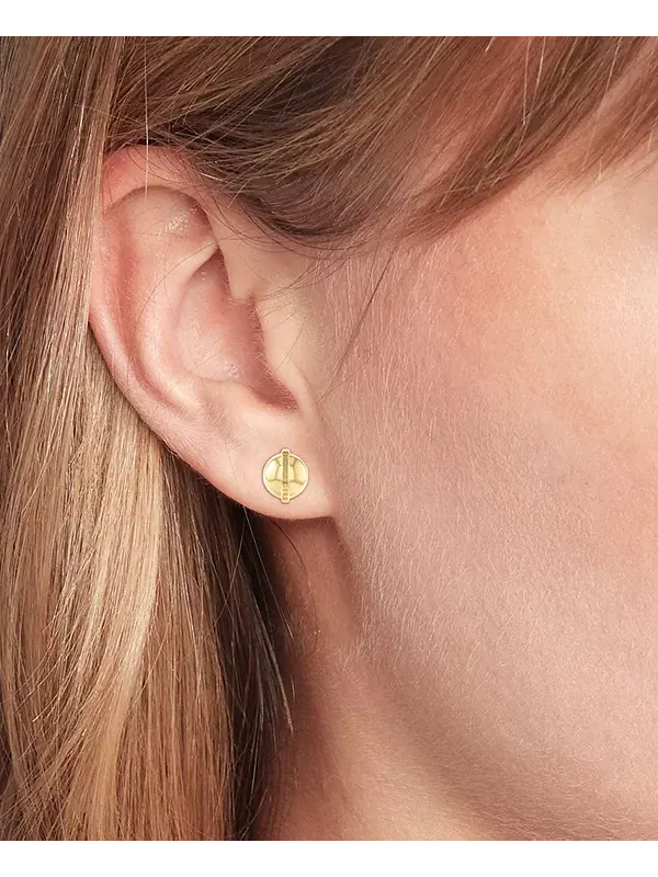 Серьги-Гвоздики в форме шара Tommy Hilfiger — изображение 2 из 4, оттенок золото