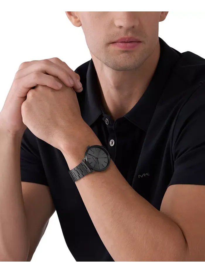 Мужские часы Blake Three-Hand Date, черные, из нержавеющей стали, 42 мм Michael Kors — изображение 3 из 5