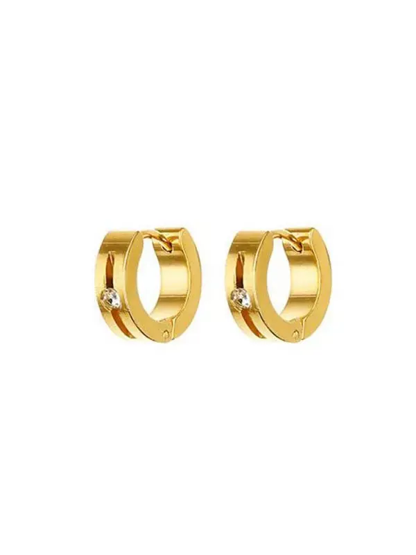 Серьга-Кольцо с кристаллами Rebl Jewelry