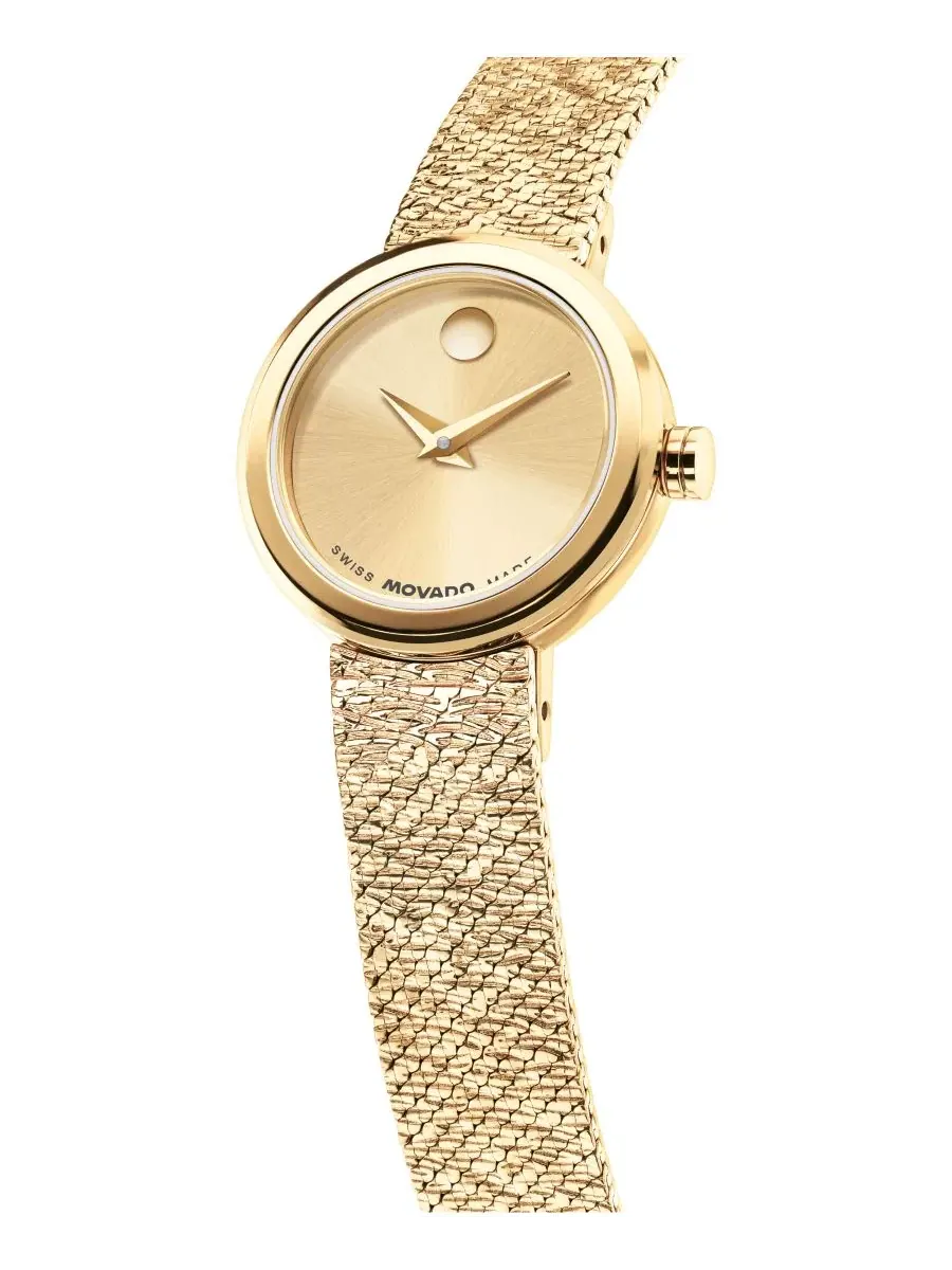 Женские часы Museum Velura Mini с миланским браслетом Movado — изображение 2 из 3, оттенок золото