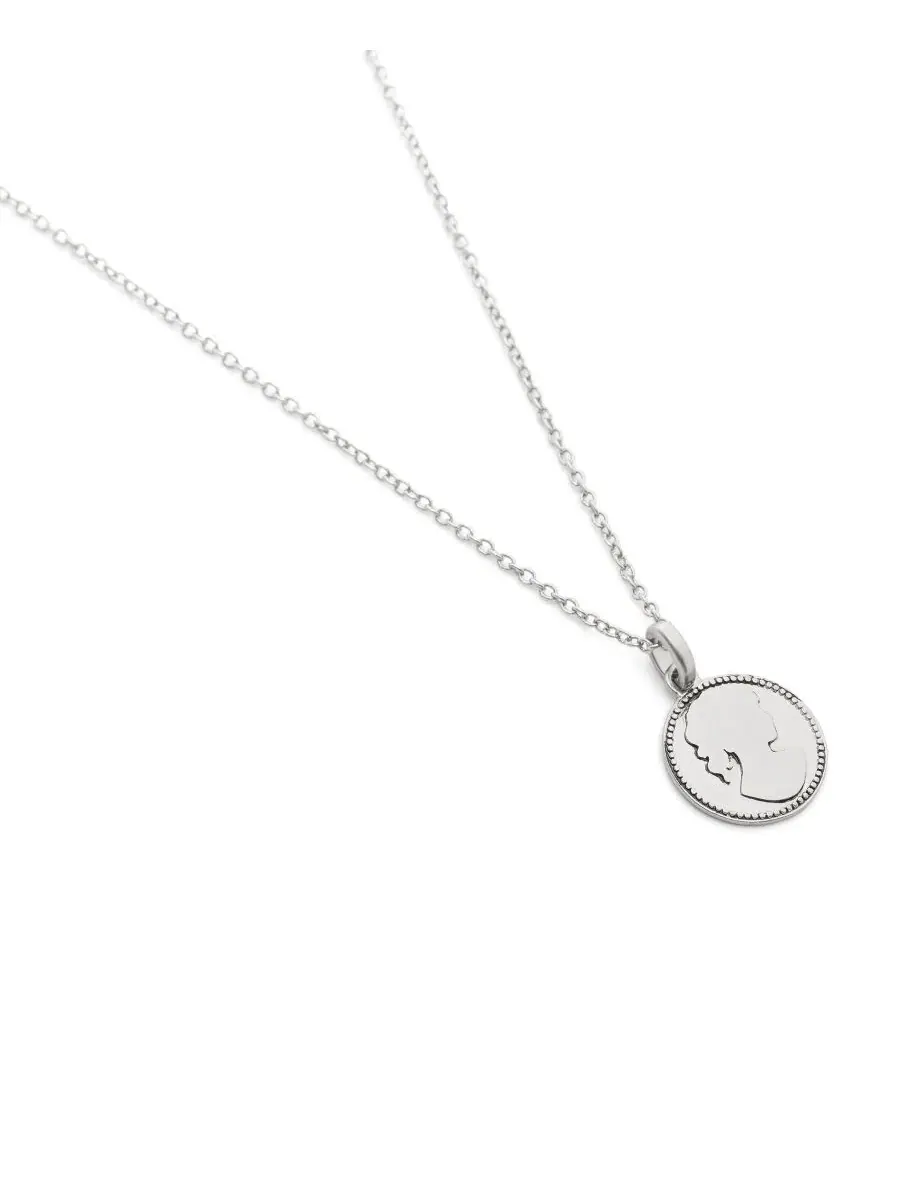 Кулон-подвеска с цепочкой My Love Coin COACH — изображение 4 из 6, оттенок серебристый