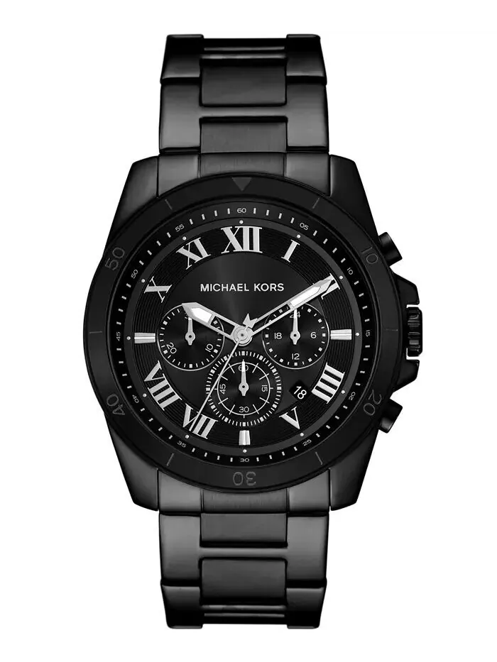 Мужские часы Alek с хронографом, черные, из нержавеющей стали, 44 мм Michael Kors — изображение 1 из 4, оттенок черный