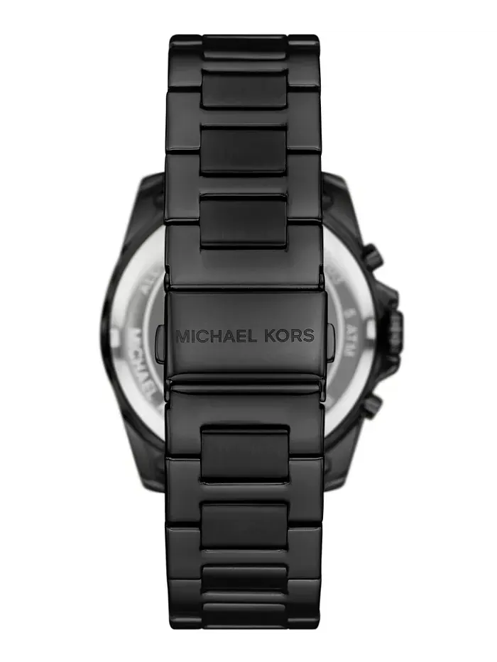 Мужские часы Alek Chronograph, черные, из нержавеющей стали, 44 мм Michael Kors — изображение 3 из 4