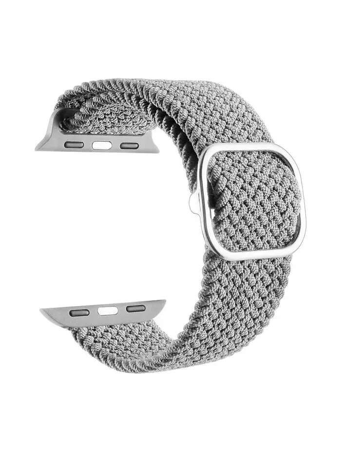 Унисекс нейлоновый ремешок Avalon для Apple Watch, размер — 38 мм, 40 мм, 41 мм Posh Tech — изображение 2 из 5, оттенок серый