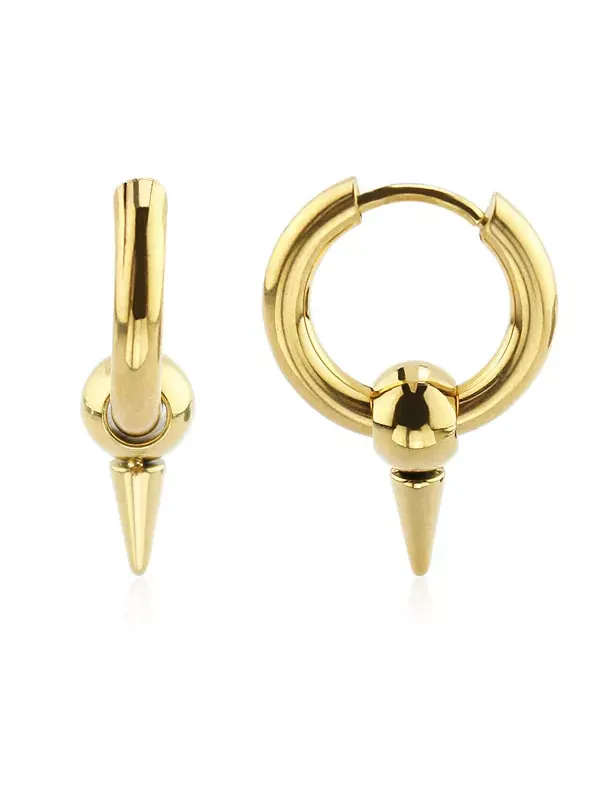 Серьги-Хаги с жемчугом и шипами Rebl Jewelry