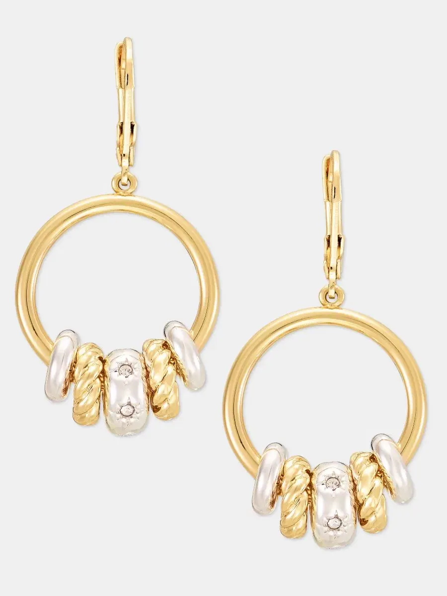Серьги-подвески Pavé Starburst Rondelle Anne Klein