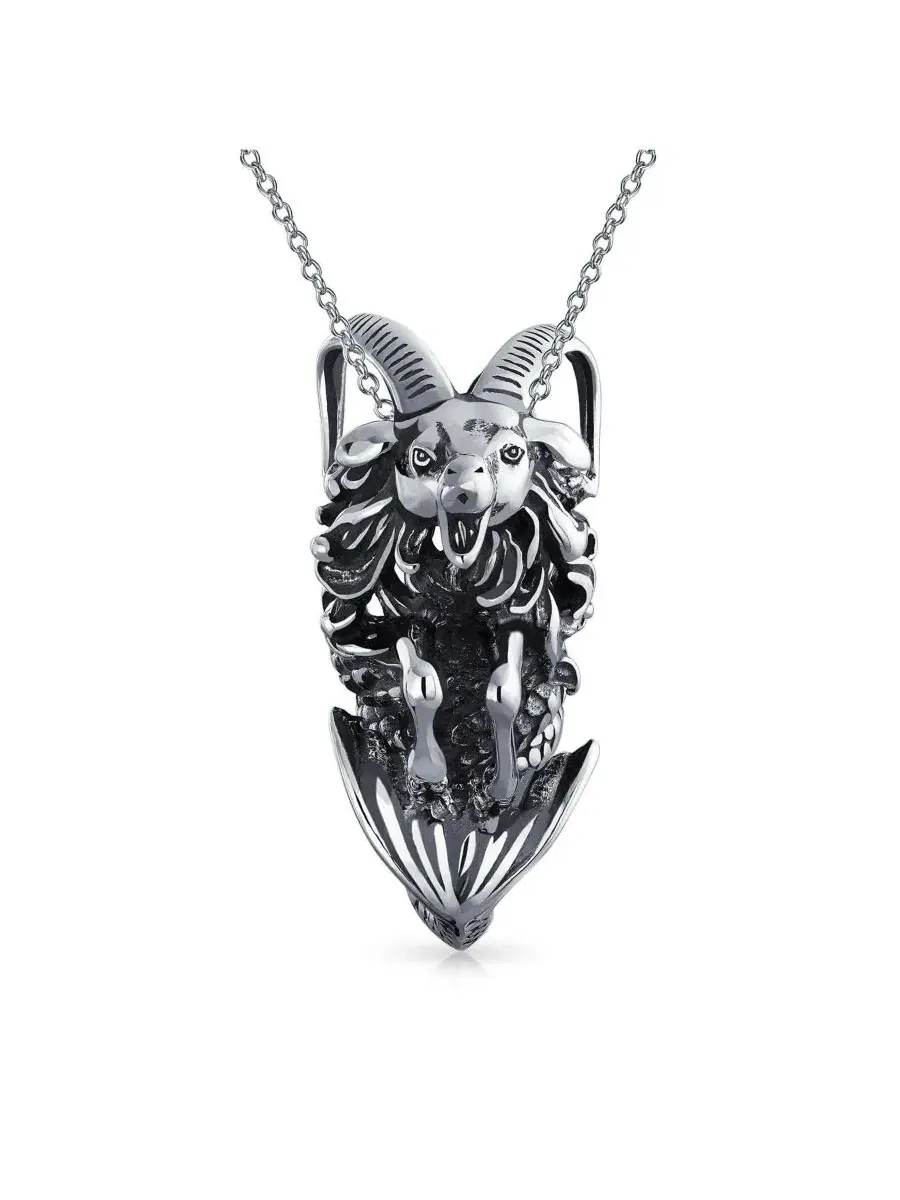 Кулон-подвеска Capricorn Zodiac Pendant Necklace Sea Goat Astrology Horoscope Oxidized .925