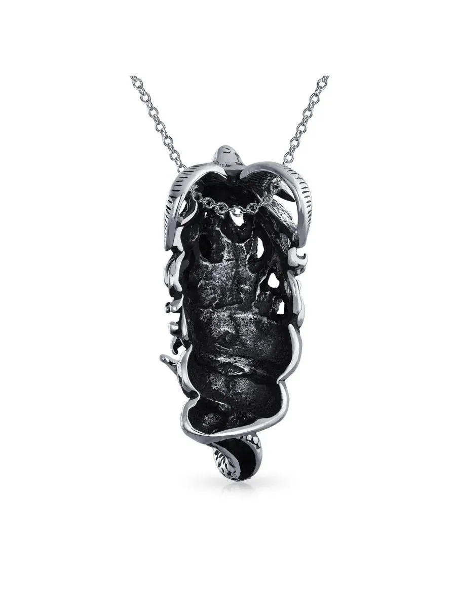 Кулон-подвеска Capricorn Zodiac Pendant Necklace Sea Goat Astrology Horoscope Oxidized .925 — изображение 2 из 3