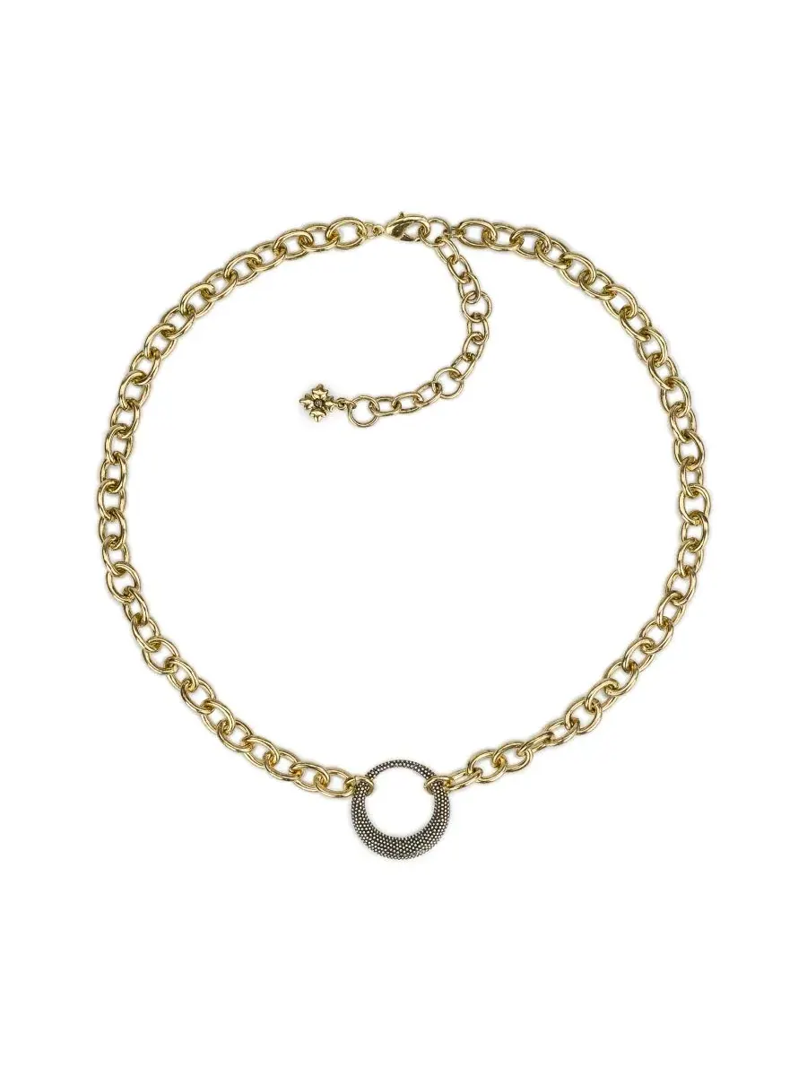Колье-цепочка Caviar Collection Circle Necklace Patricia Nash