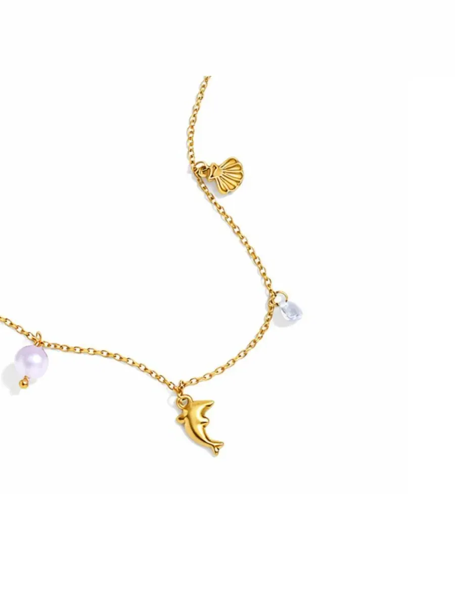 Кулон-подвеска «Океан» на цепочке Rebl Jewelry — изображение 2 из 3, оттенок золото