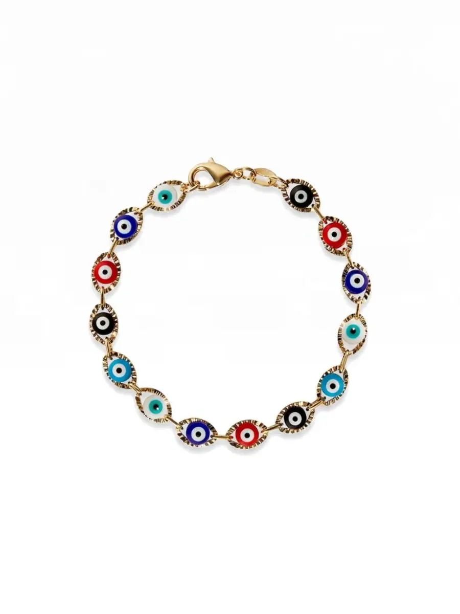 Браслет-цепочка с принтом Evil Eye The M Jewelers — мульти