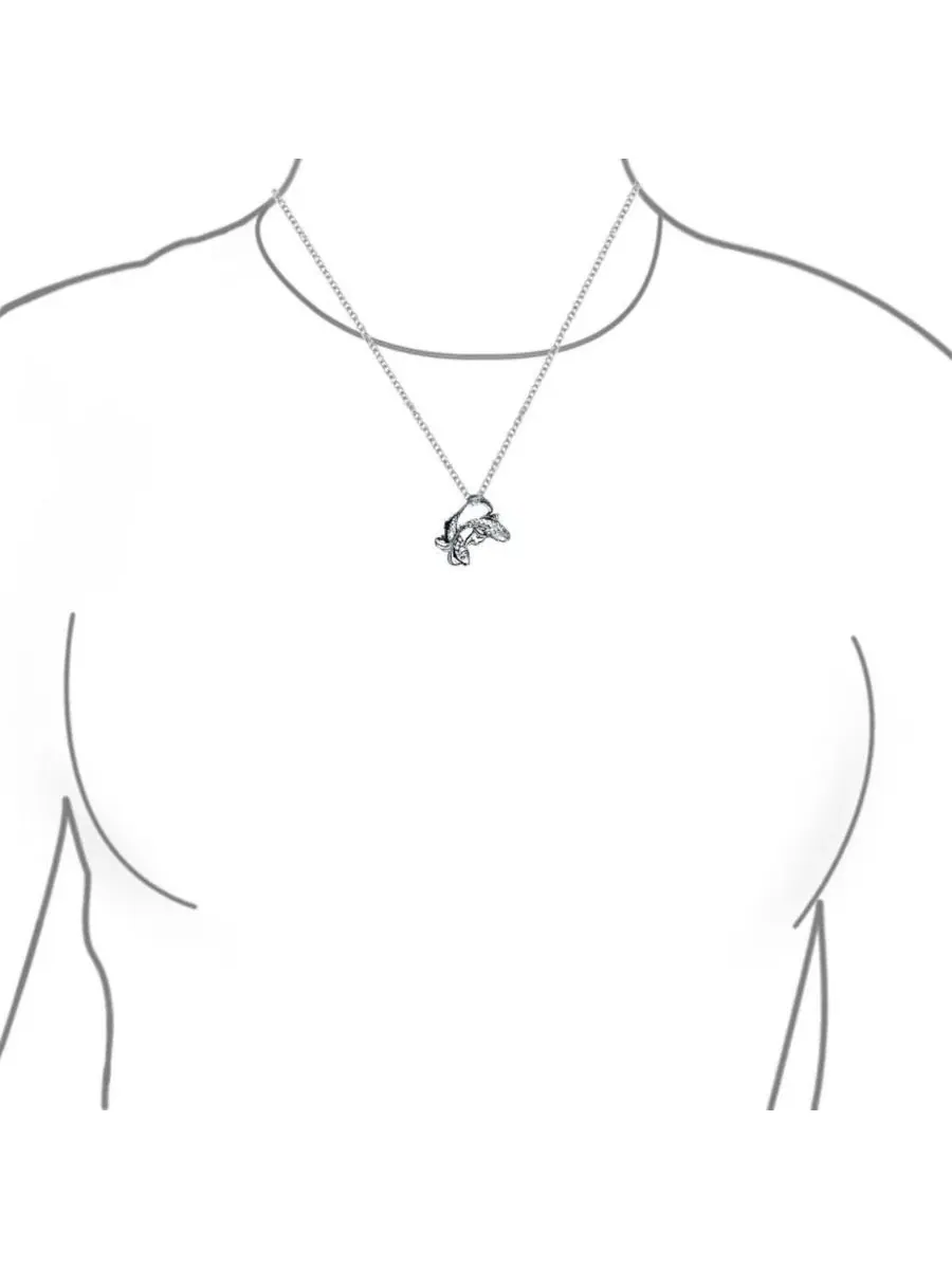 Кулон-подвеска «Nautical Water Fish Pisces Zodiac Sign» из стерлингового серебра Bling Jewelry — изображение 2 из 4