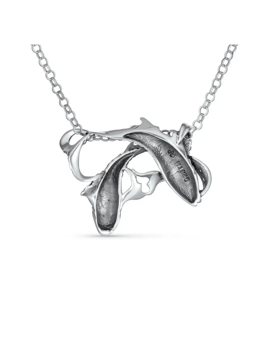 Кулон-подвеска «Nautical Water Fish Pisces Zodiac Sign» из стерлингового серебра Bling Jewelry — изображение 3 из 4