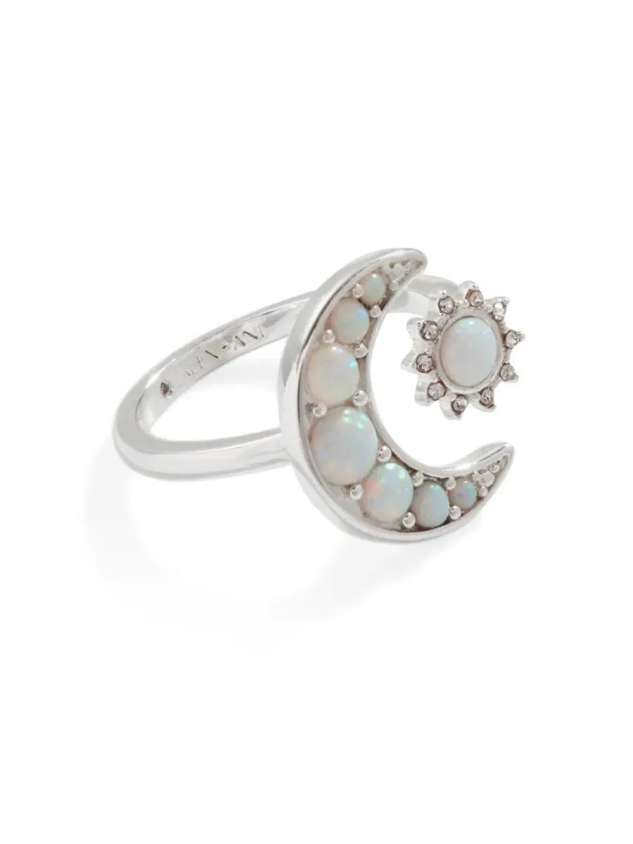 Кольцо с лунным и солнечным опалом, модель Moon Sun Opal Ring Alex and Ani