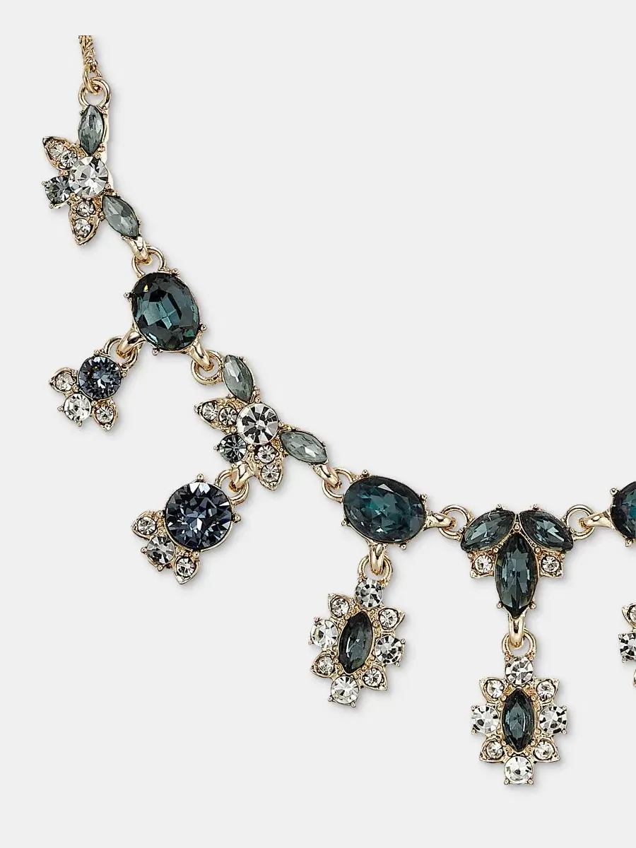 Колье-подвеска с камнями Marchesa — изображение 2 из 5, оттенок темно-синий