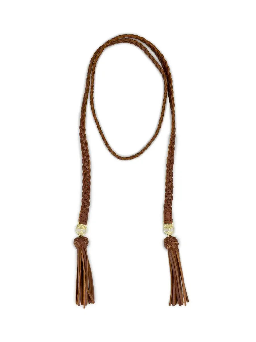 Кожаное лариат-ожерелье Wrapped Leather Collection Lariat Necklace Patricia Nash