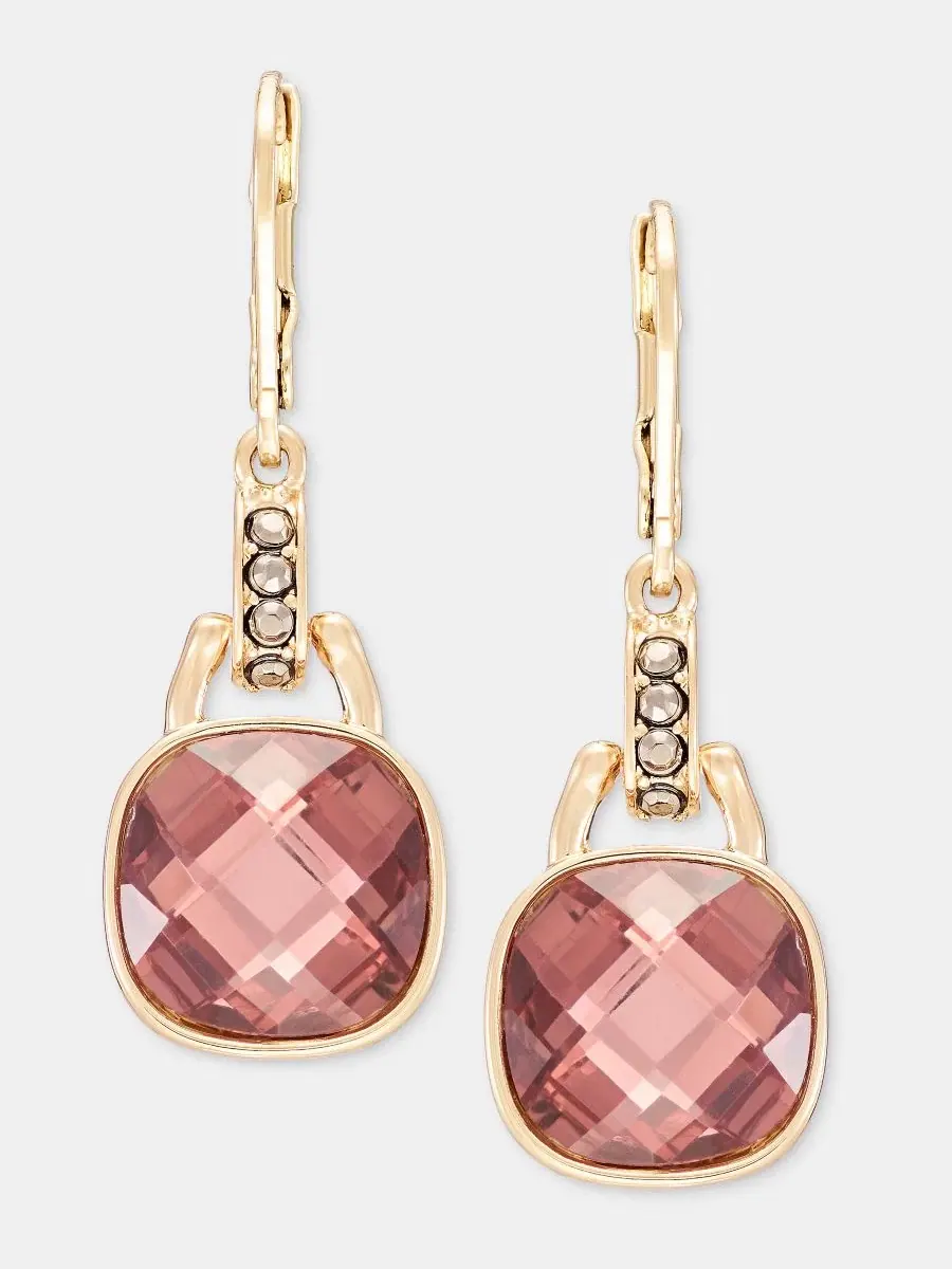 Серьги-подвески с камнем Stone Drop Anne Klein