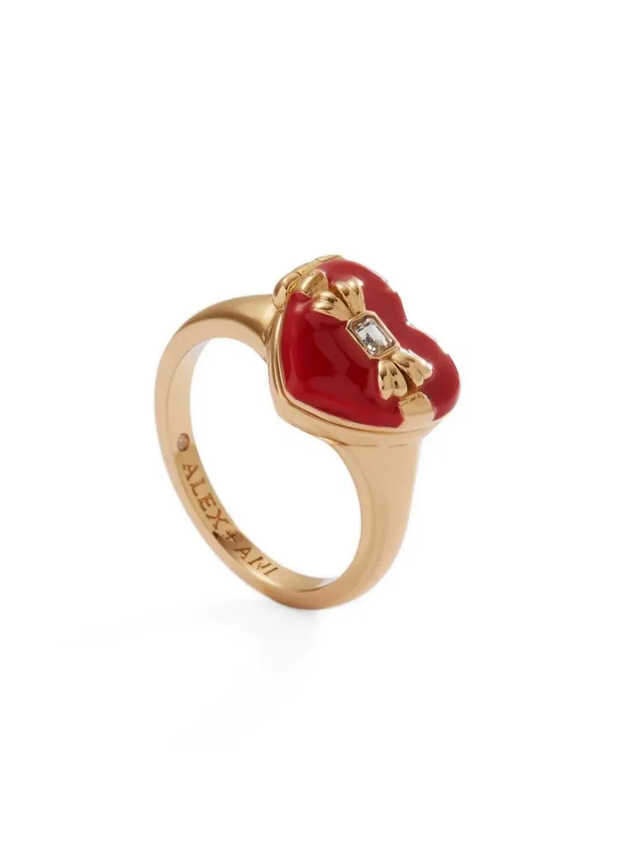 Кольцо-кулон с шоколадными кристаллами Box of Chocolate Locket Ring Alex and Ani