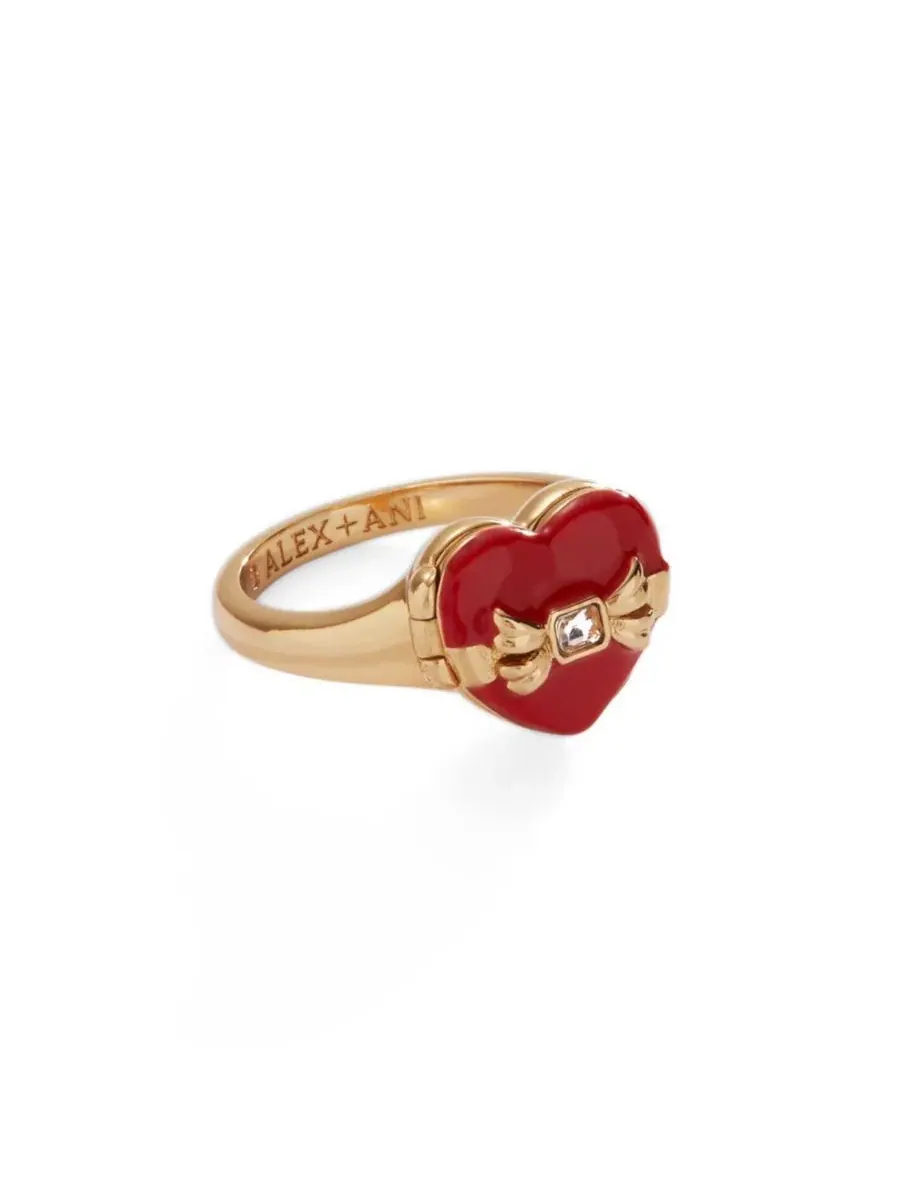 Кольцо-кулон с шоколадными кристаллами Box of Chocolate Locket Ring Alex and Ani — изображение 2 из 3, оттенок нет цвета