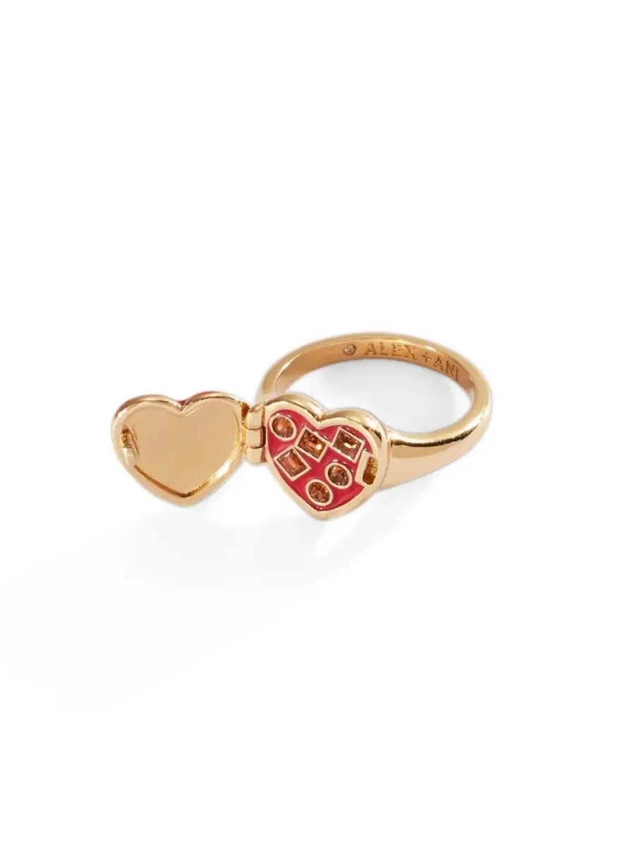 Кольцо-кулон с шоколадными кристаллами Box of Chocolate Locket Ring Alex and Ani — изображение 3 из 3, оттенок нет цвета