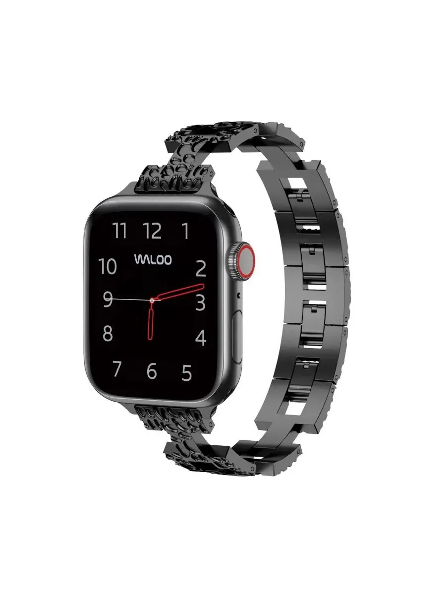 Ремешок Pebble Styled Metal для Apple Watch Waloo — изображение 1 из 3, черный