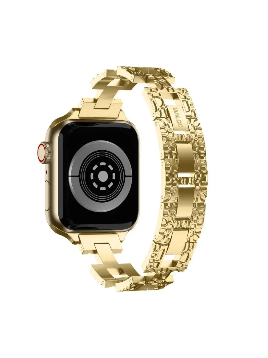 Сменный браслет Pebble Styled Metal для Apple Watch Waloo — изображение 2 из 3, оттенок желтый золотистый