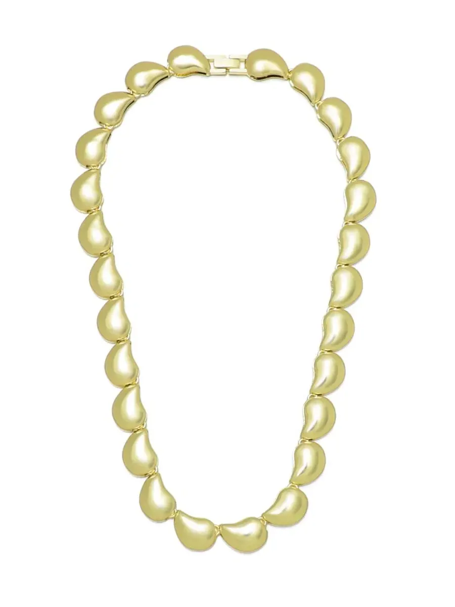 Ожерелье с подвеской в виде капли, позолоченное, модель Teardrop Chain ADORNIA