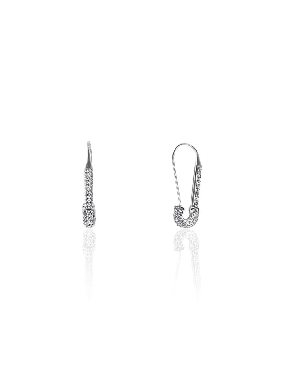Серьги Eseosa из латуни с покрытием из белого золота Oma The Label — серебристый
