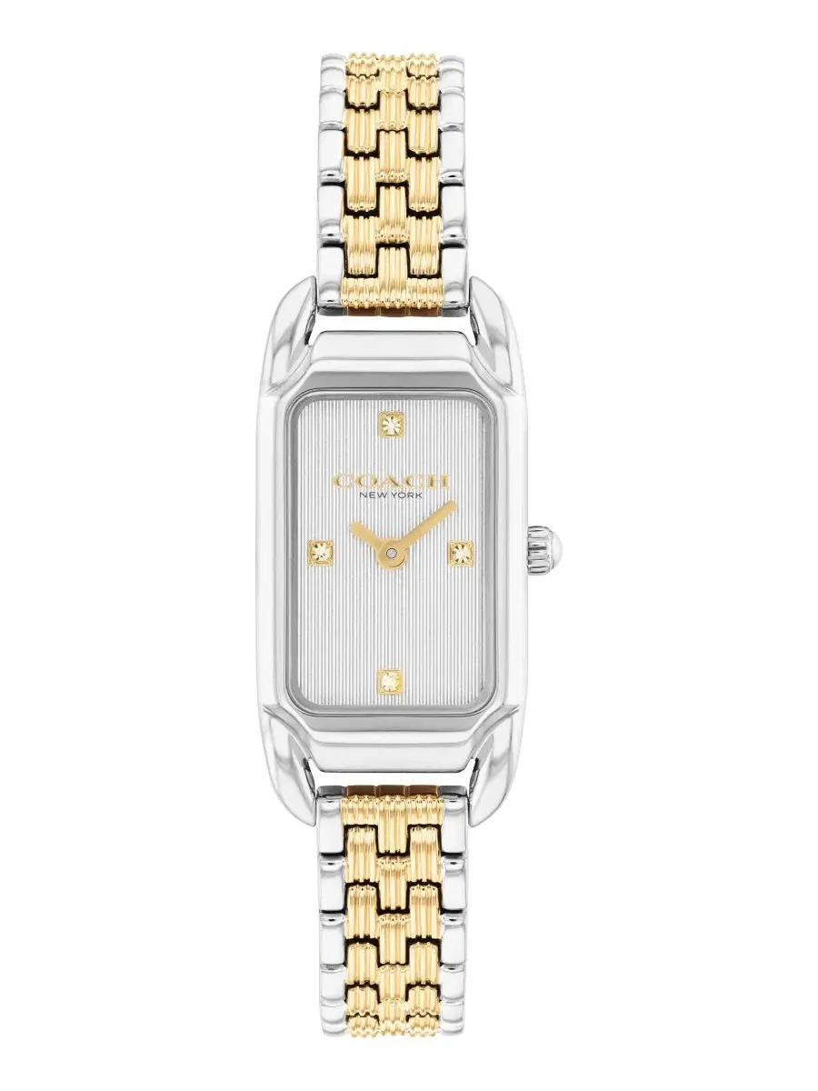 Женские часы Cadie Two Tone Stainless Steel Bracelet Watch, 17.5mm COACH