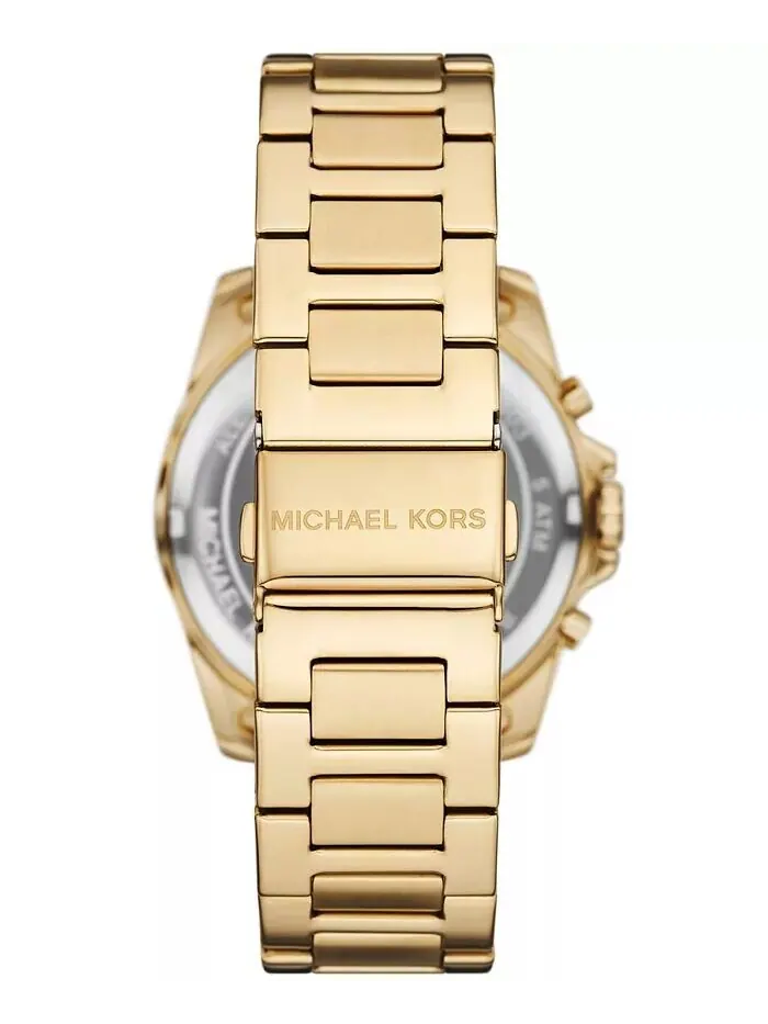 Мужские часы Alek Chronograph из нержавеющей стали золотистого цвета, 44 мм Michael Kors — изображение 3 из 4