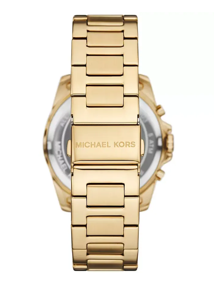 Мужские часы Alek Chronograph с золотистым корпусом из нержавеющей стали, 44 мм Michael Kors — изображение 3 из 4