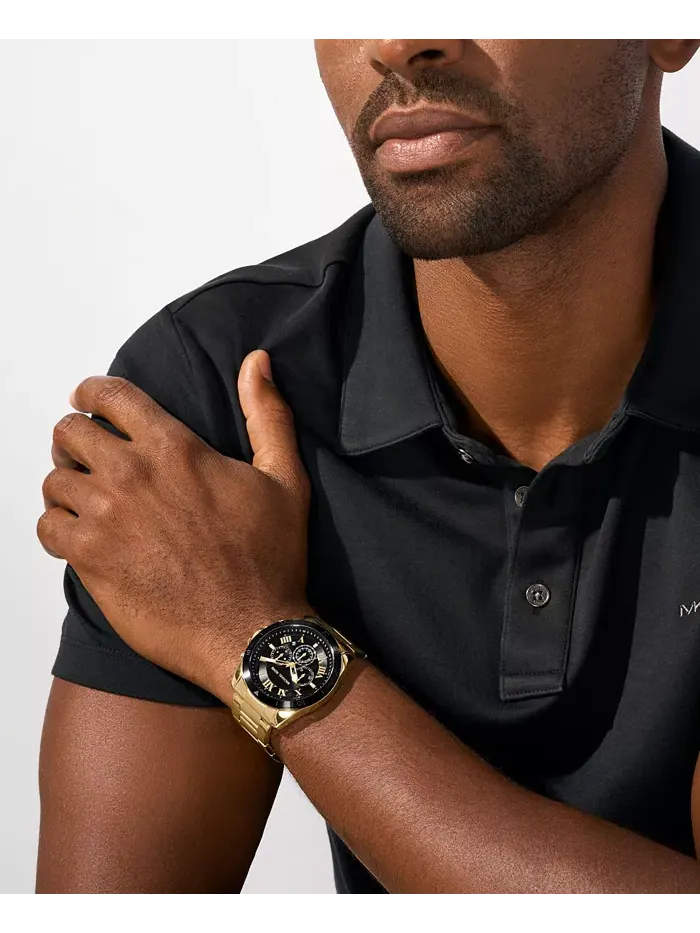 Мужские часы Alek Chronograph с золотистым корпусом из нержавеющей стали, 44 мм Michael Kors — изображение 4 из 4