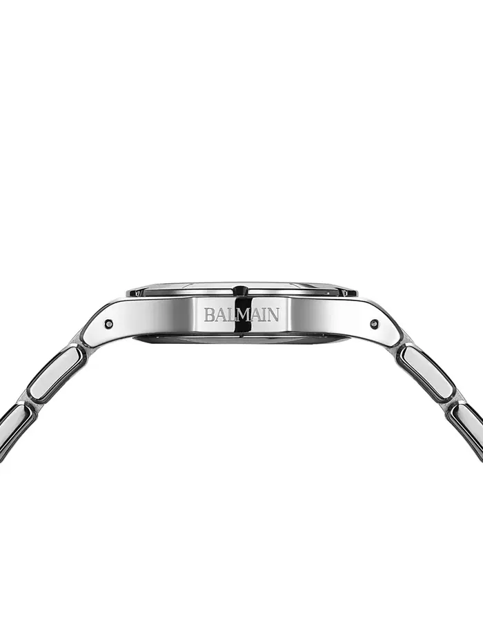 Женские часы Swiss Be Balmain Moonphase Diamond (1/20 ct. t.w.) на стальном браслете, 33 мм — изображение 3 из 4