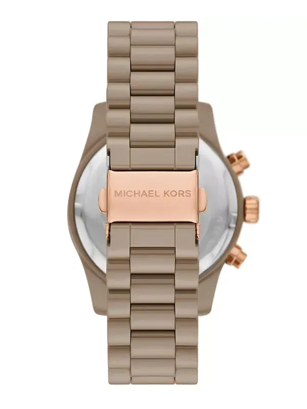 Женские часы Lexington Chronograph из норковой керамики, 38 мм Michael Kors — изображение 2 из 4, оттенок минк