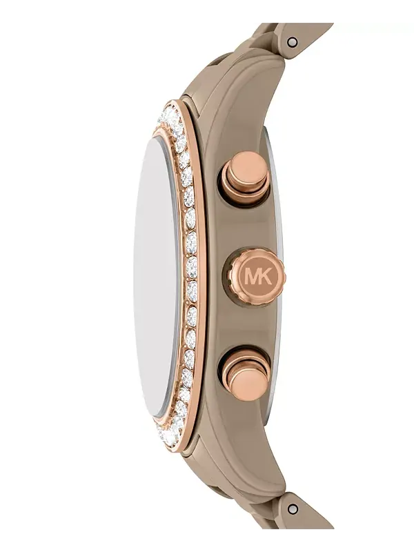 Женские часы Lexington Chronograph из норковой керамики, 38 мм Michael Kors — изображение 3 из 4, оттенок минк