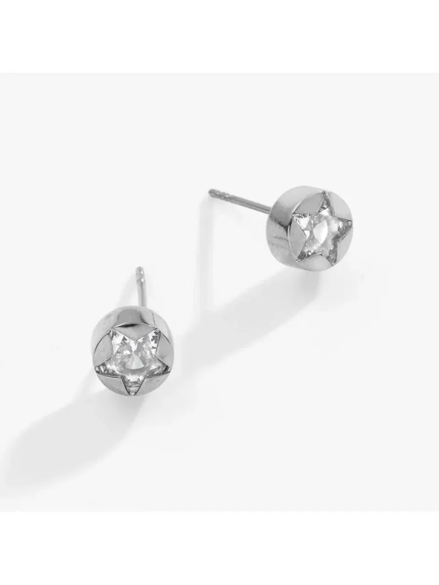 Серьги-гвоздики с кристаллами Crystal Star Mini Studs Alex and Ani