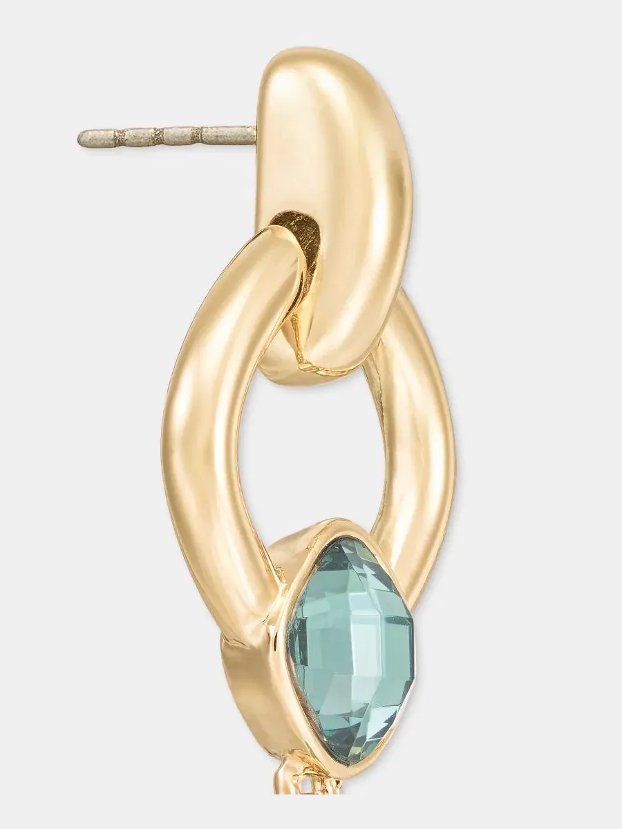 Серьги-подвески с камнем и бусинами Anne Klein — изображение 4 из 4, оттенок мульти