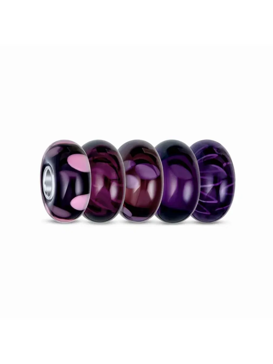 Набор бусин для браслета Murano Glass Charm Set Bling Jewelry